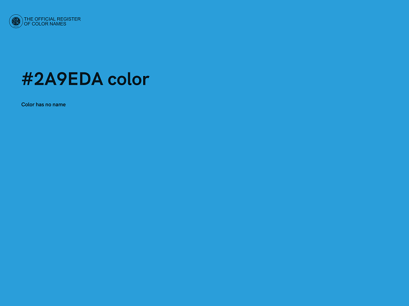 #2A9EDA color image