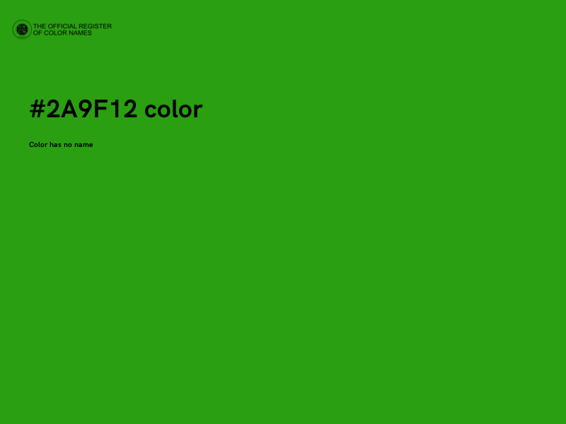 #2A9F12 color image
