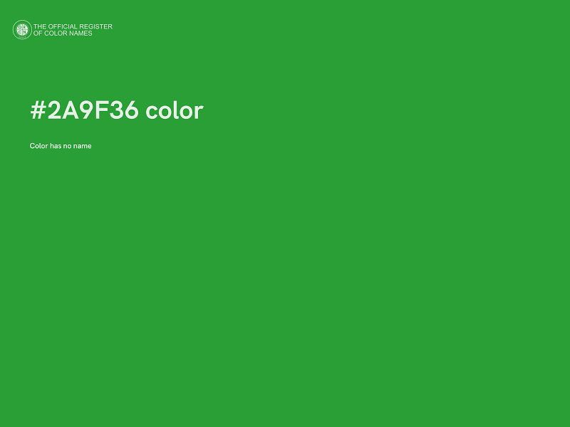 #2A9F36 color image