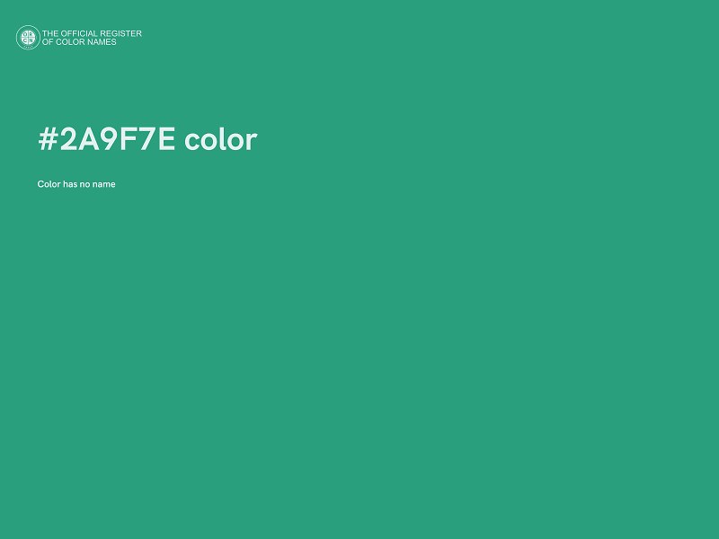 #2A9F7E color image