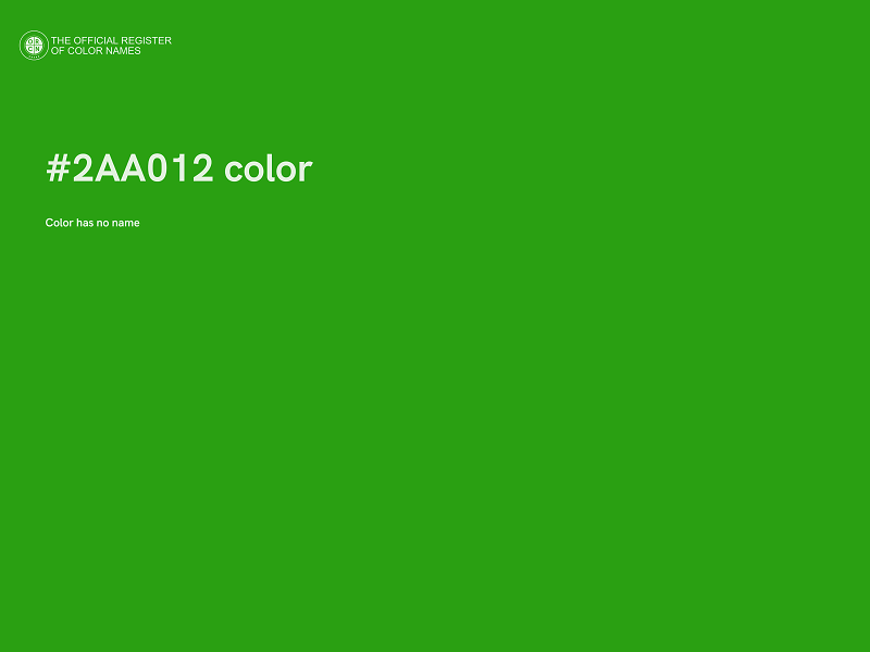 #2AA012 color image