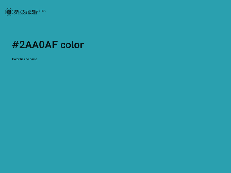 #2AA0AF color image