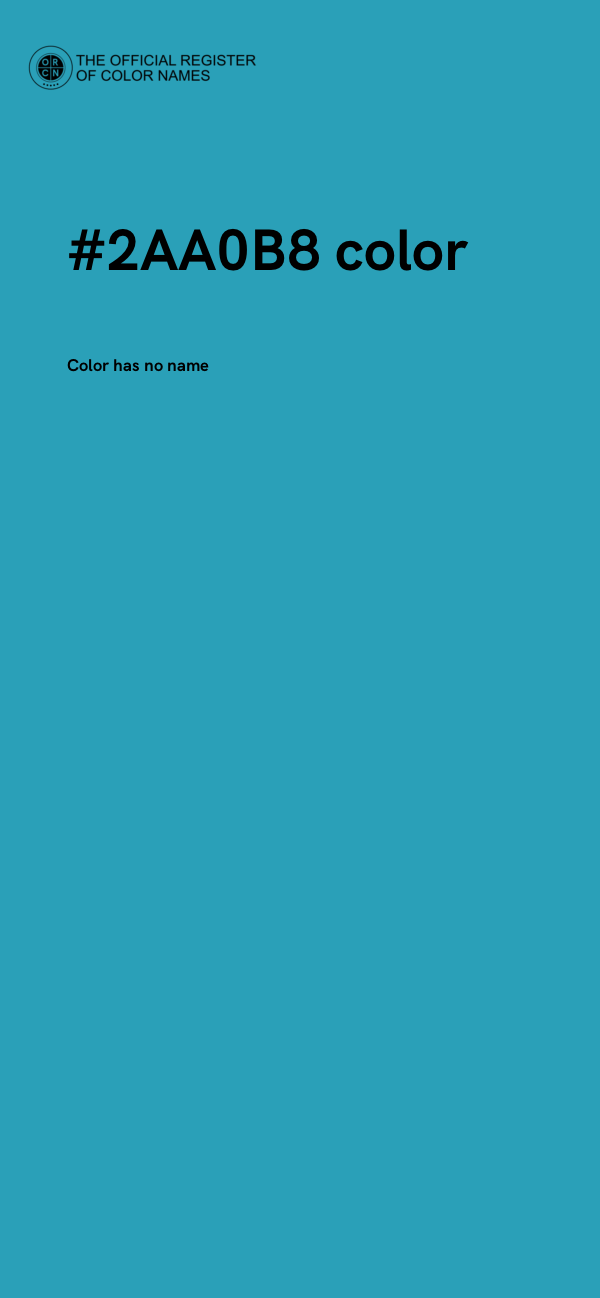 #2AA0B8 color image