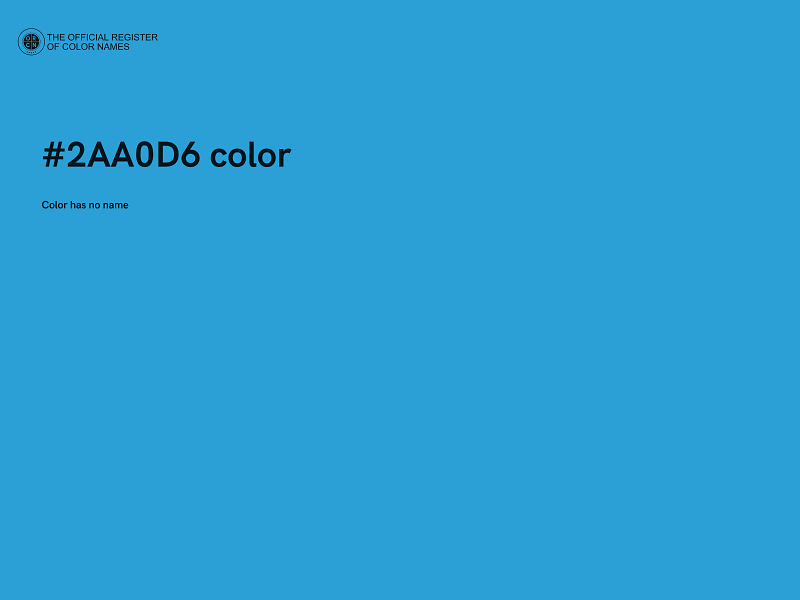 #2AA0D6 color image