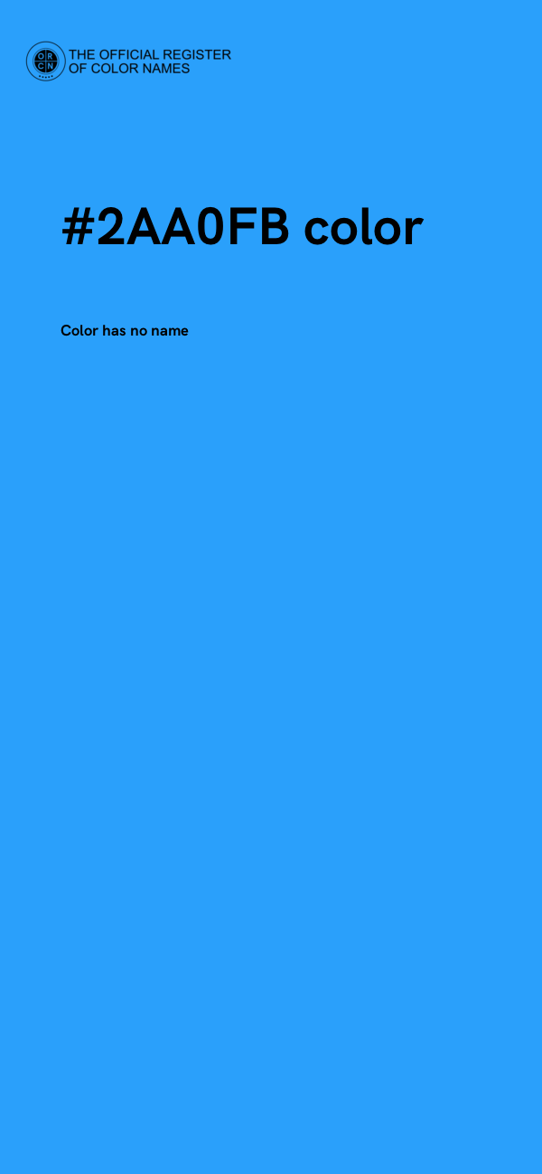 #2AA0FB color image