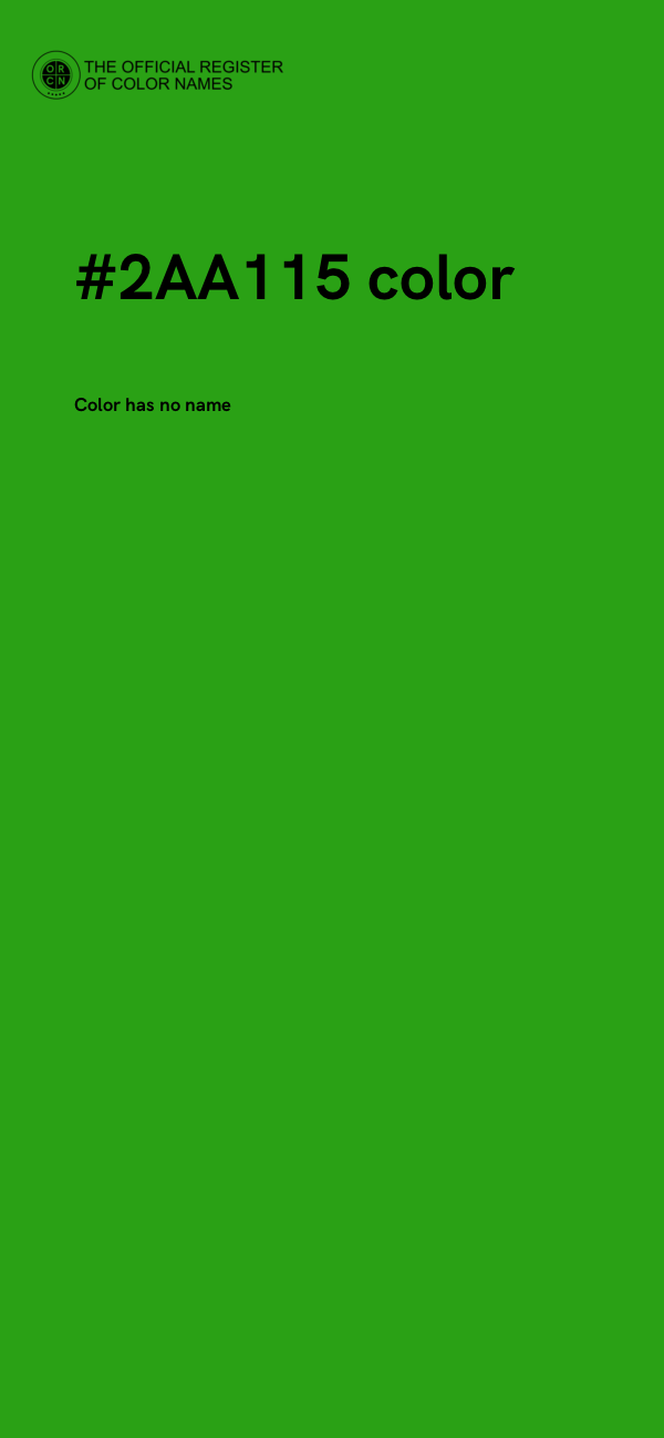 #2AA115 color image