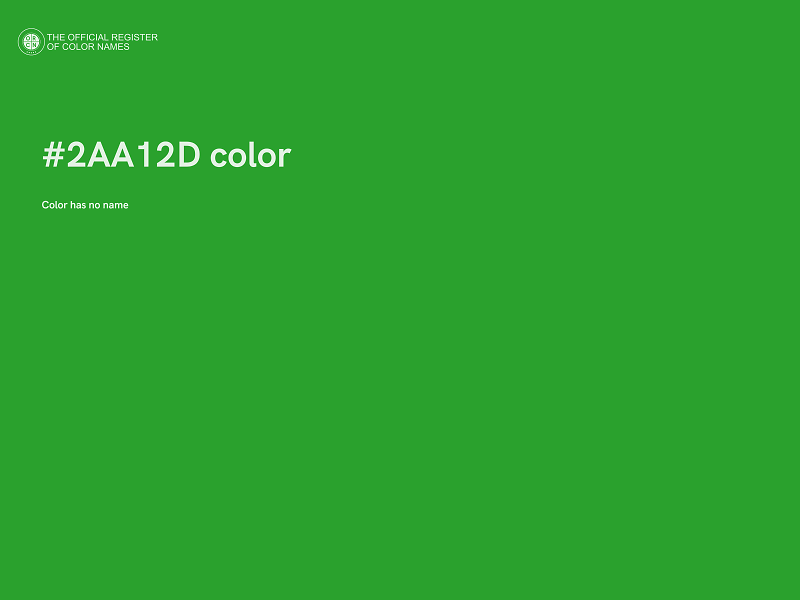 #2AA12D color image