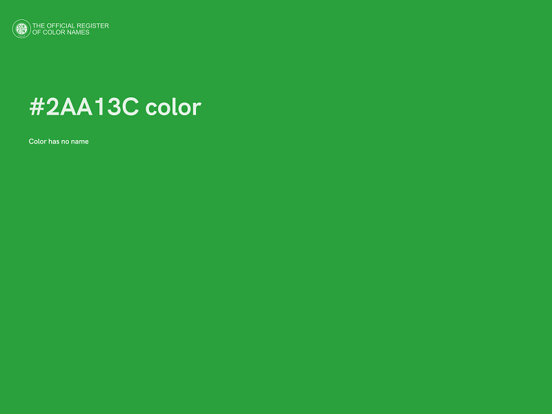 #2AA13C color image