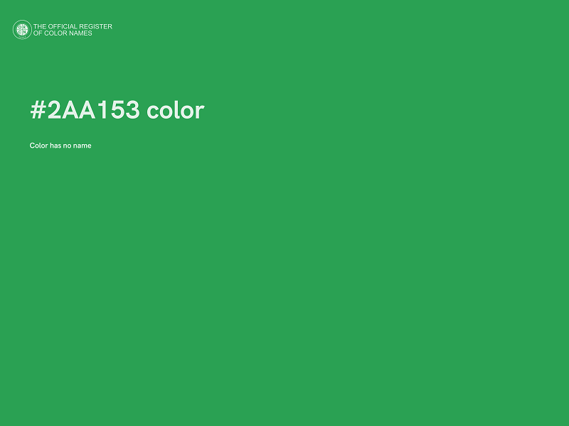 #2AA153 color image