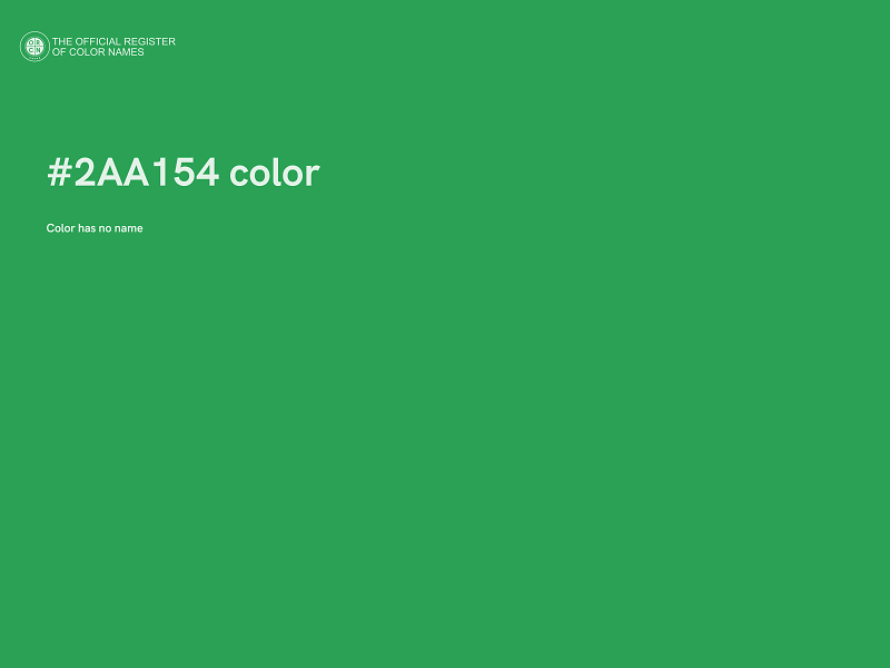 #2AA154 color image