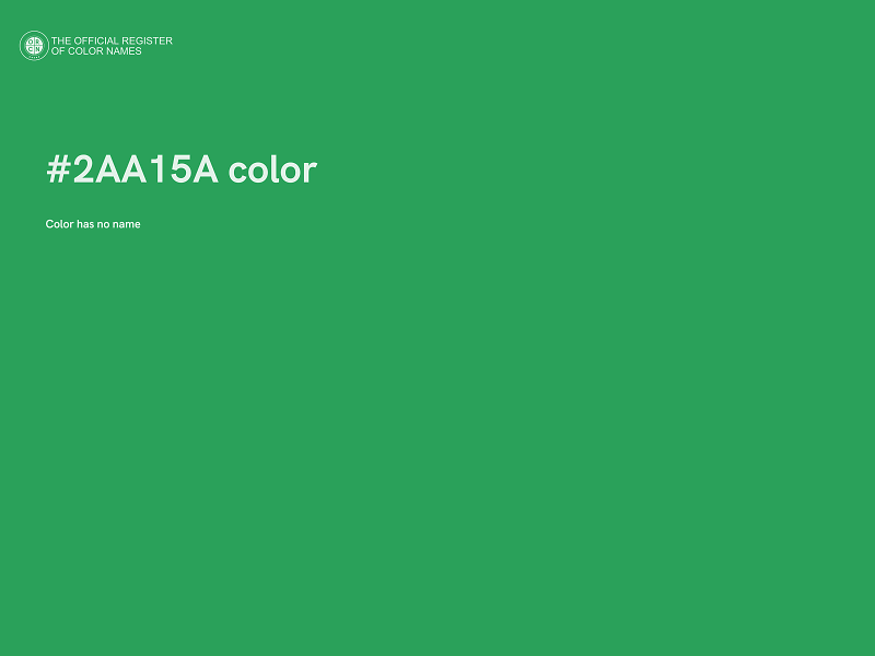 #2AA15A color image