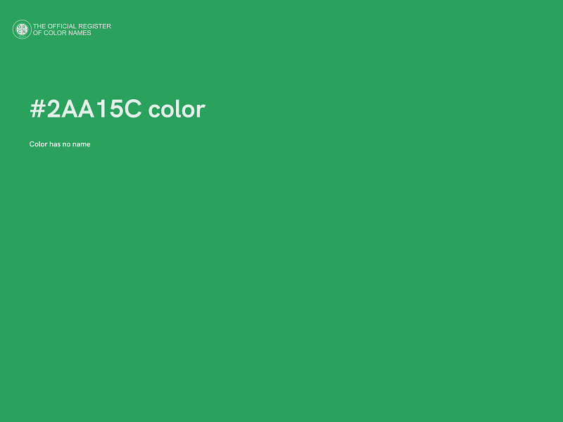 #2AA15C color image