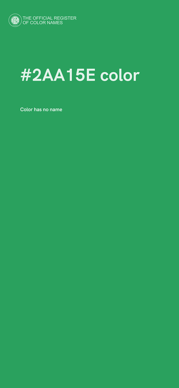#2AA15E color image