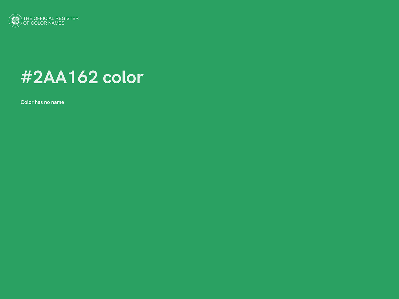 #2AA162 color image