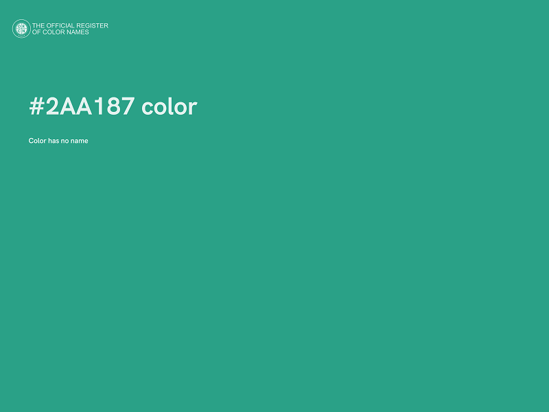 #2AA187 color image