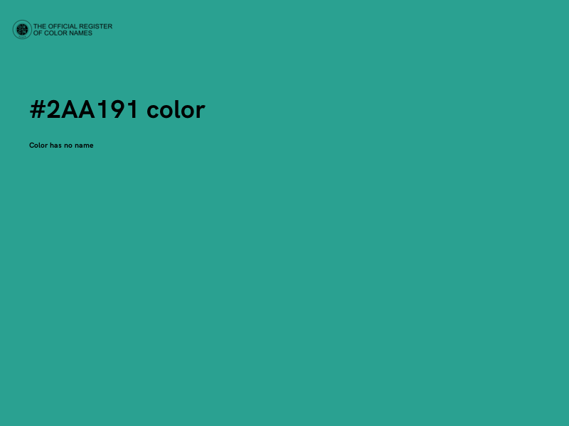 #2AA191 color image