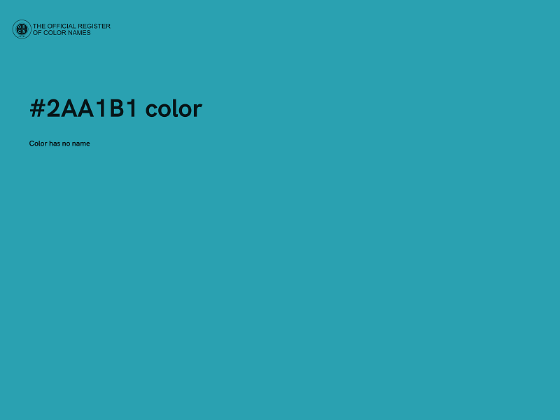 #2AA1B1 color image