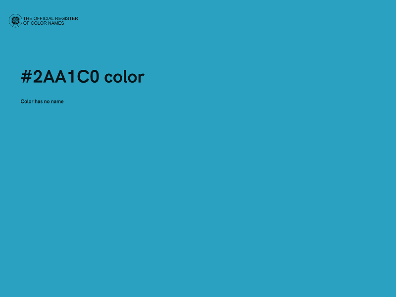 #2AA1C0 color image