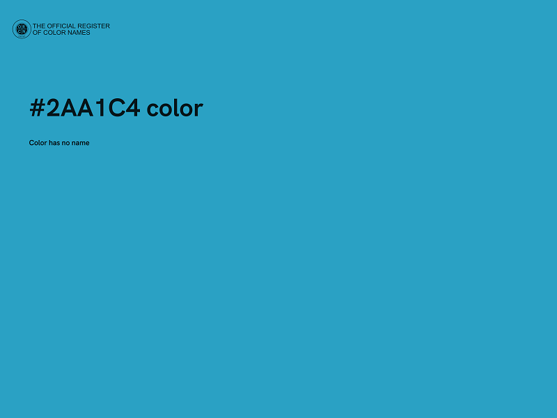 #2AA1C4 color image