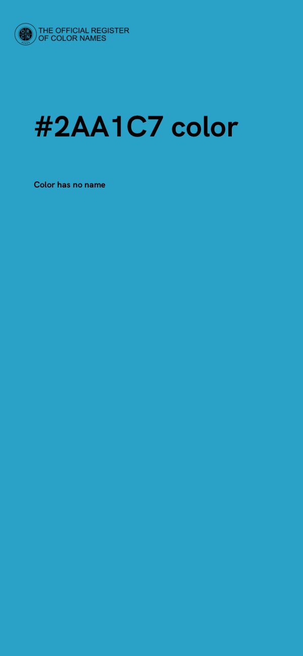 #2AA1C7 color image