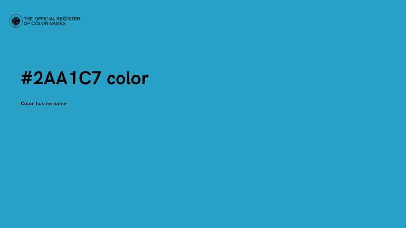 #2AA1C7 color image