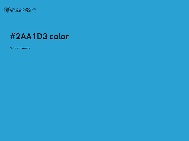 #2AA1D3 color image