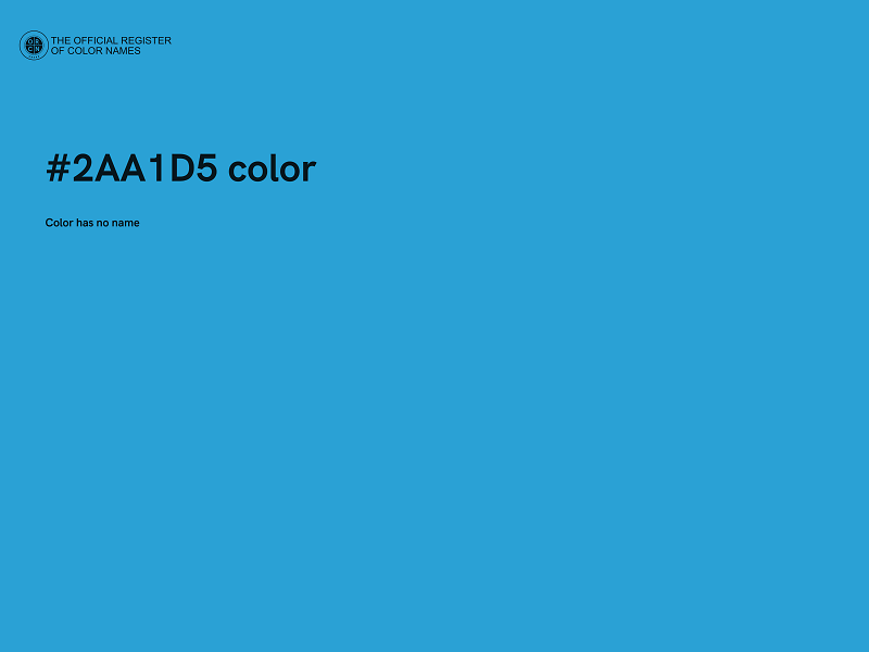 #2AA1D5 color image