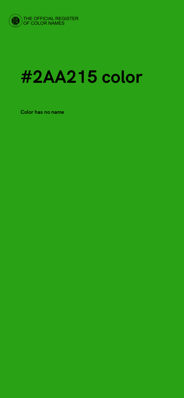 #2AA215 color image