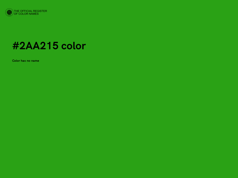 #2AA215 color image