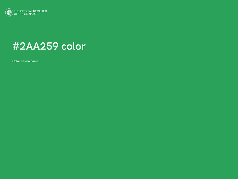 #2AA259 color image