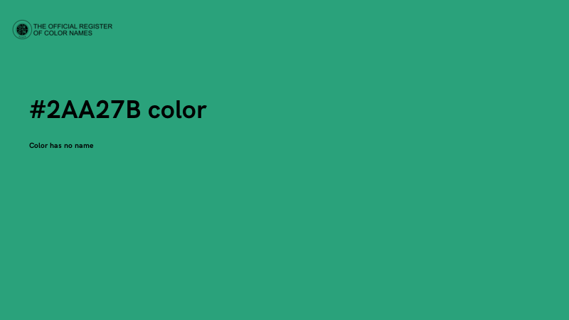 #2AA27B color image