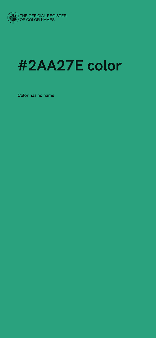#2AA27E color image