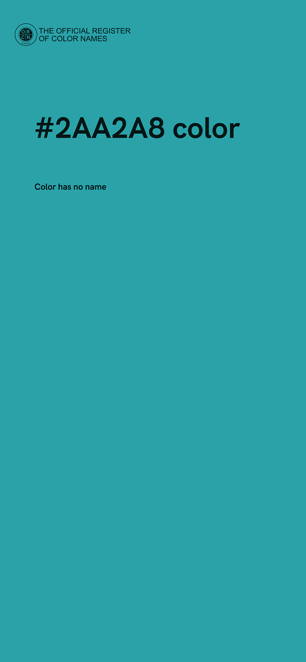 #2AA2A8 color image