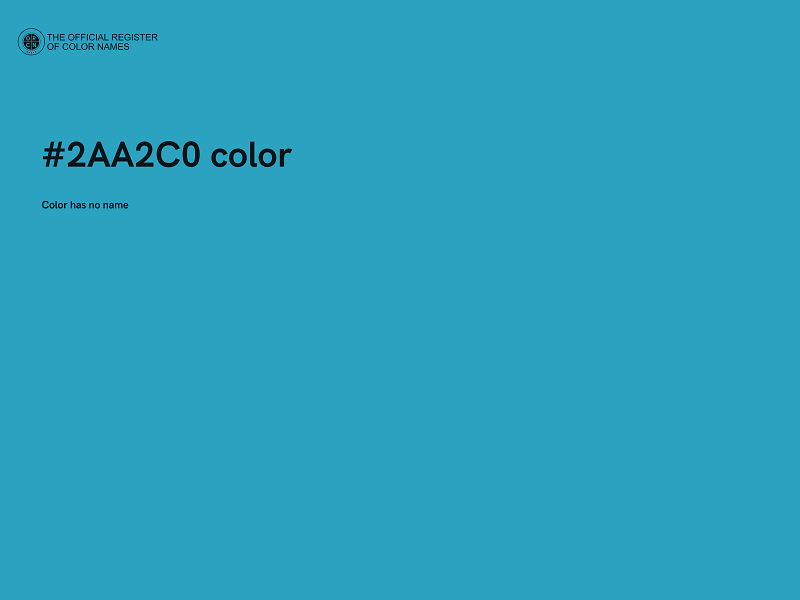 #2AA2C0 color image