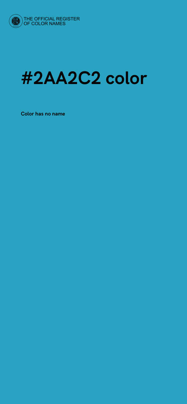 #2AA2C2 color image