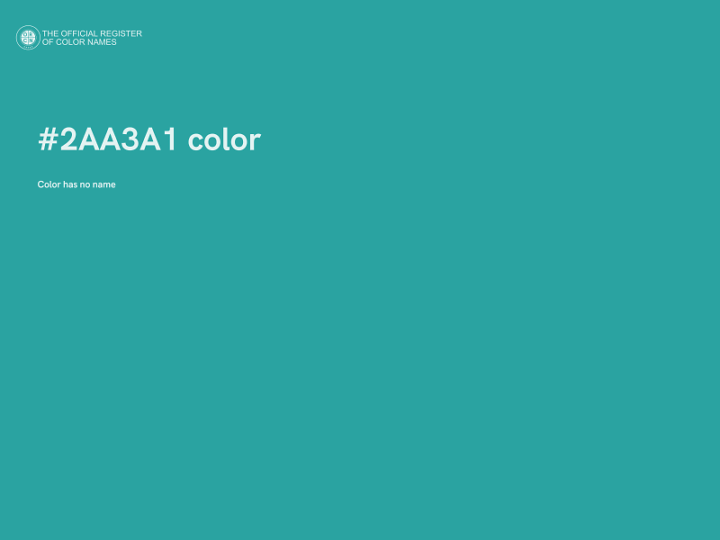 #2AA3A1 color image
