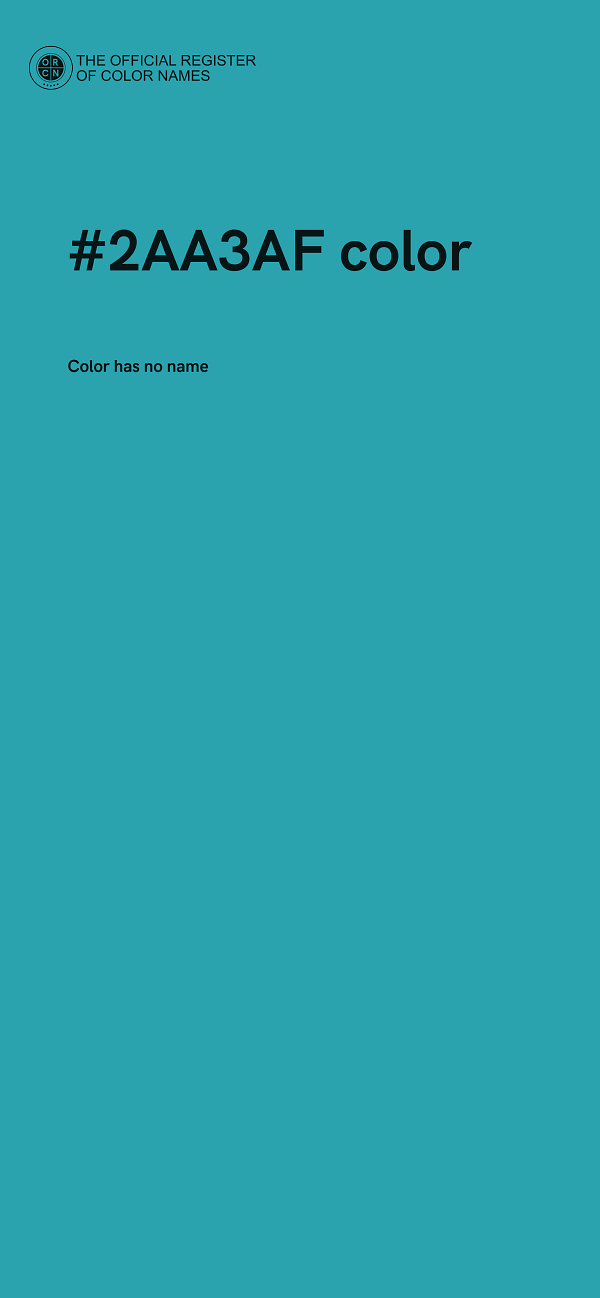#2AA3AF color image