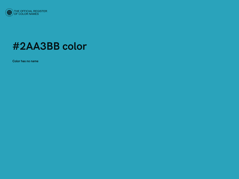 #2AA3BB color image