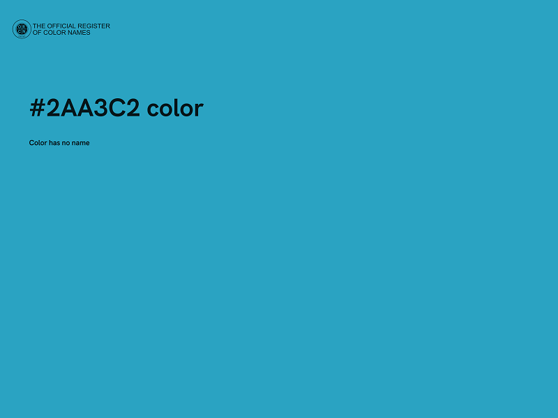 #2AA3C2 color image