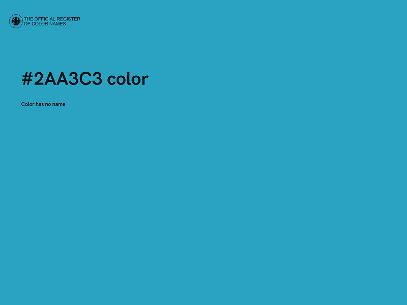 #2AA3C3 color image