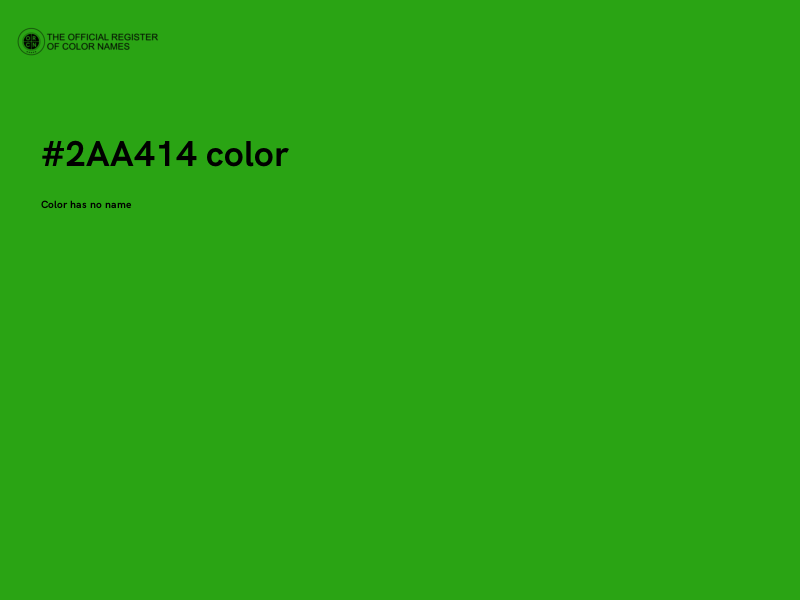 #2AA414 color image