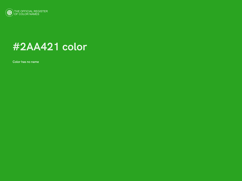 #2AA421 color image