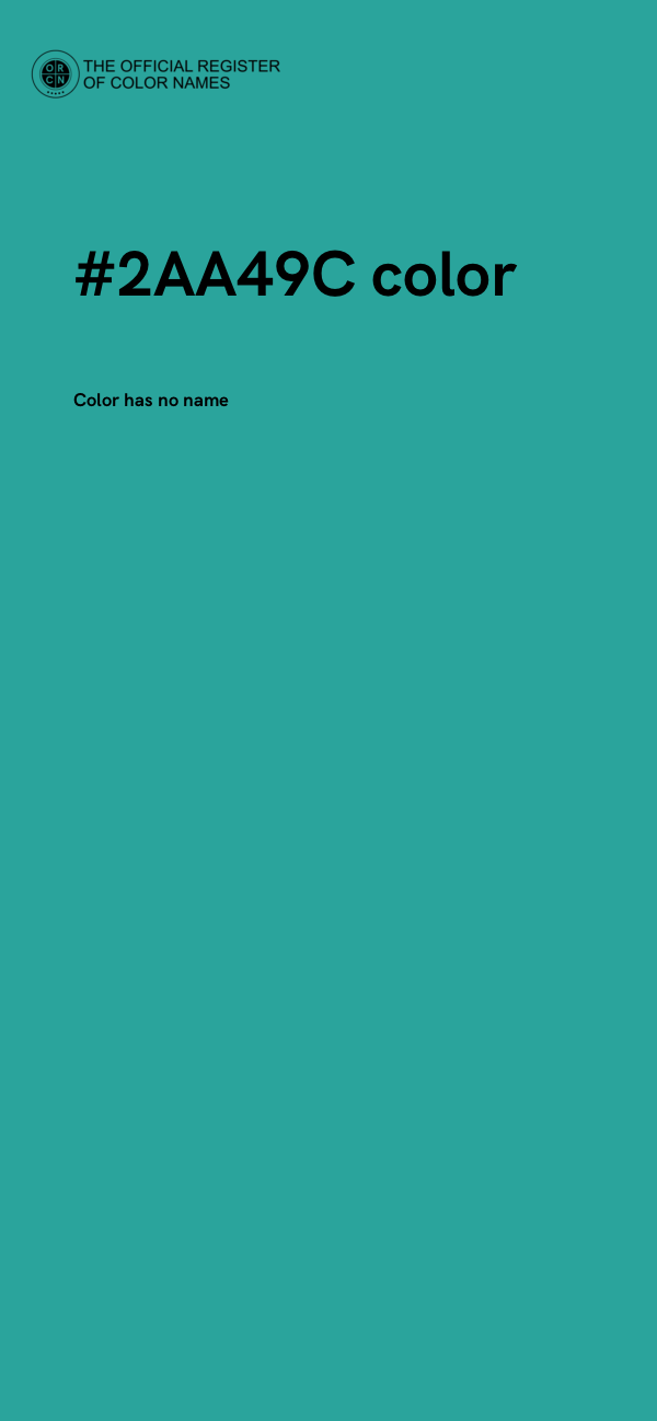 #2AA49C color image