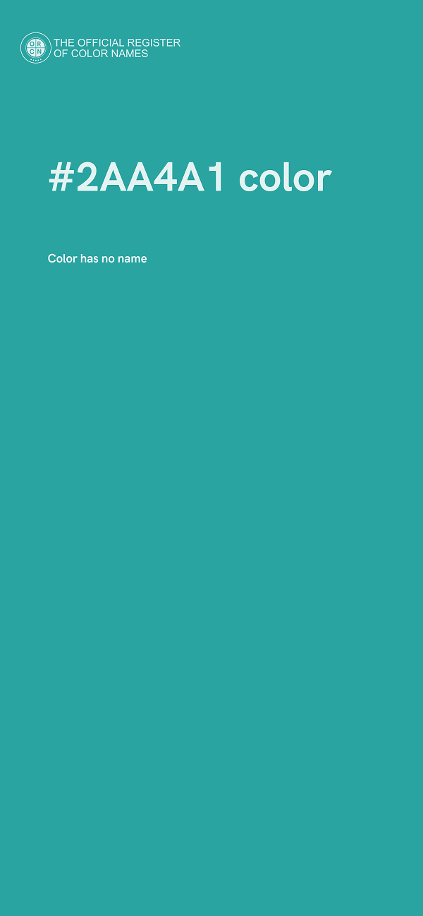 #2AA4A1 color image