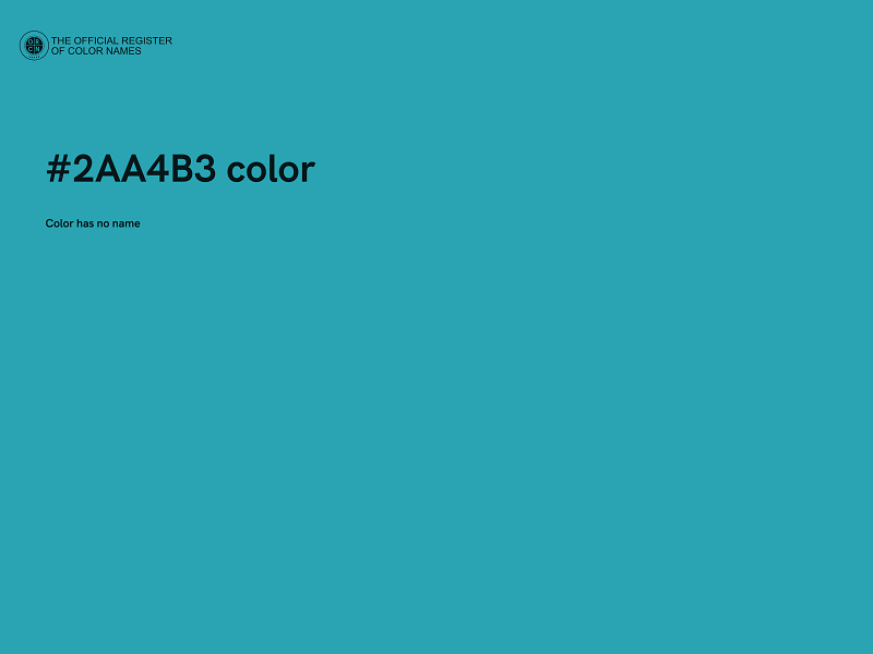 #2AA4B3 color image