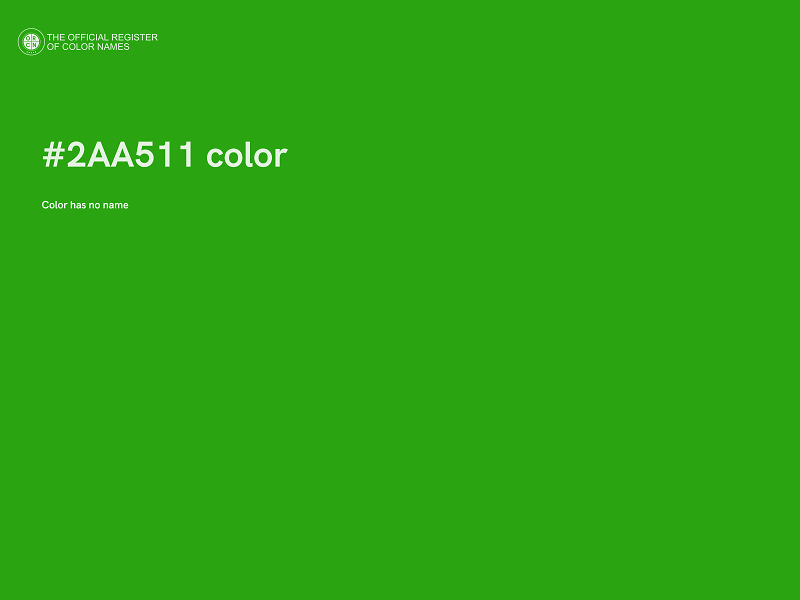 #2AA511 color image