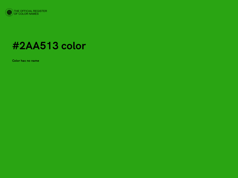 #2AA513 color image