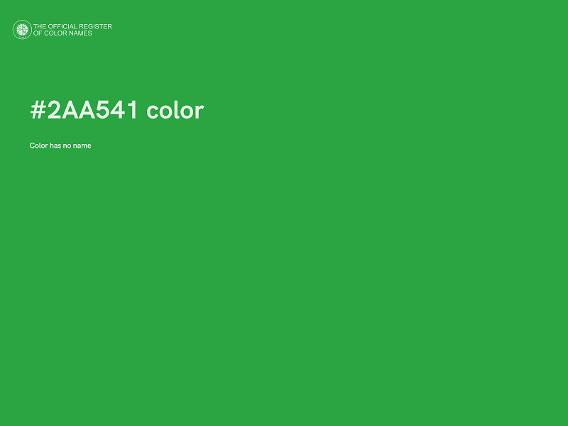 #2AA541 color image
