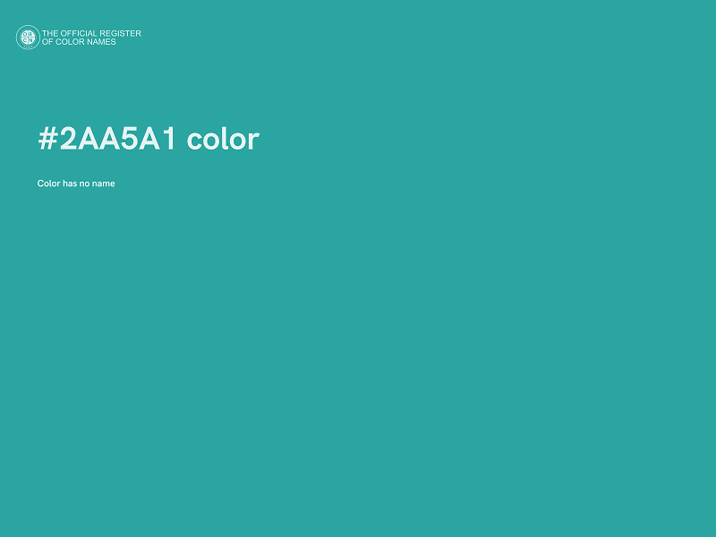 #2AA5A1 color image