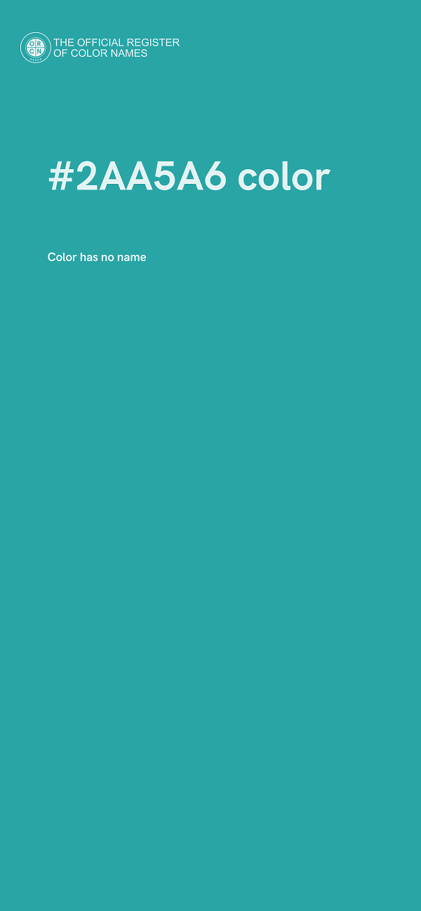 #2AA5A6 color image